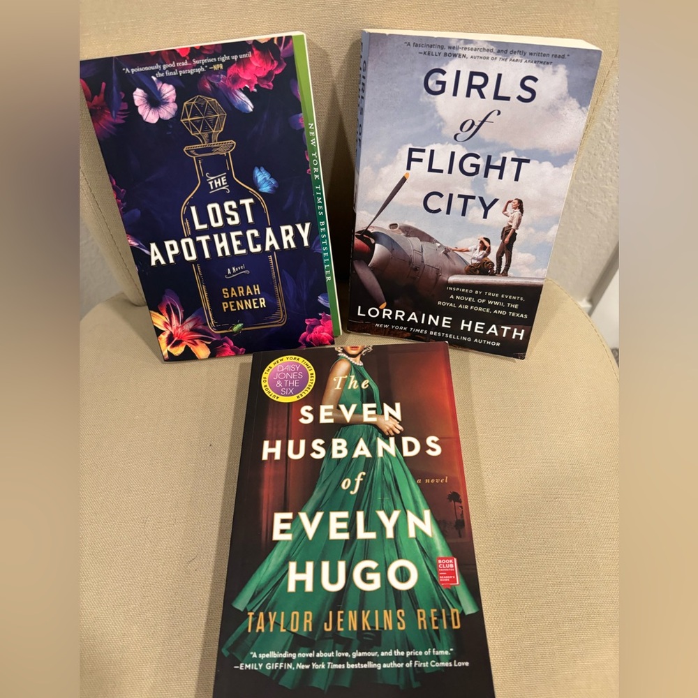 The Lost Apothecary, Girls of Flight City, and The Seven Husbands of Evelyn Hugo